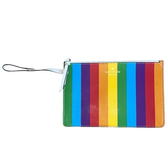 Kate Spade Pride Rainbow Small clutch, attach to purse - Picture 1 of 10